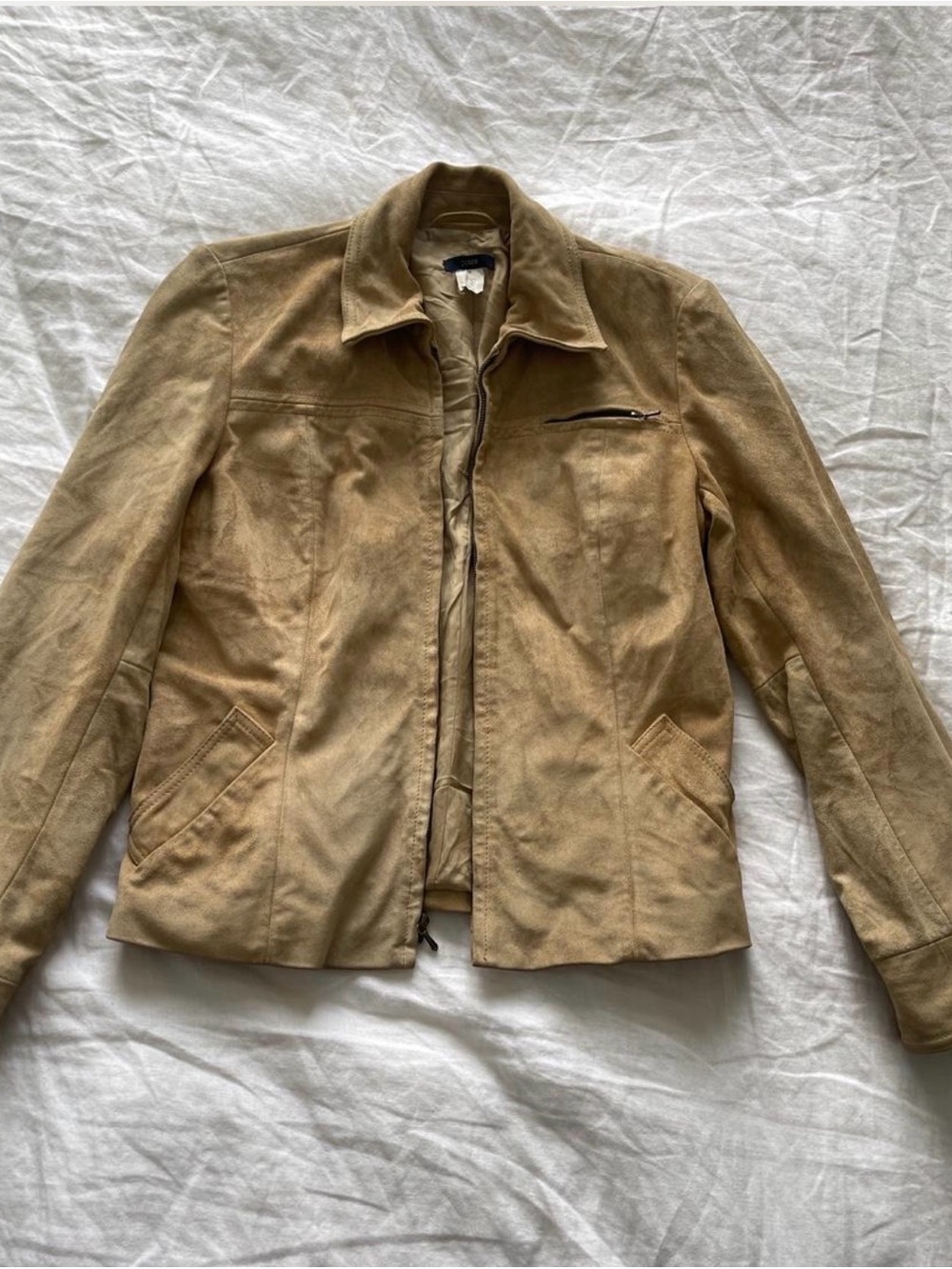 J. Crew Women's Suede Jacket in Light Brown